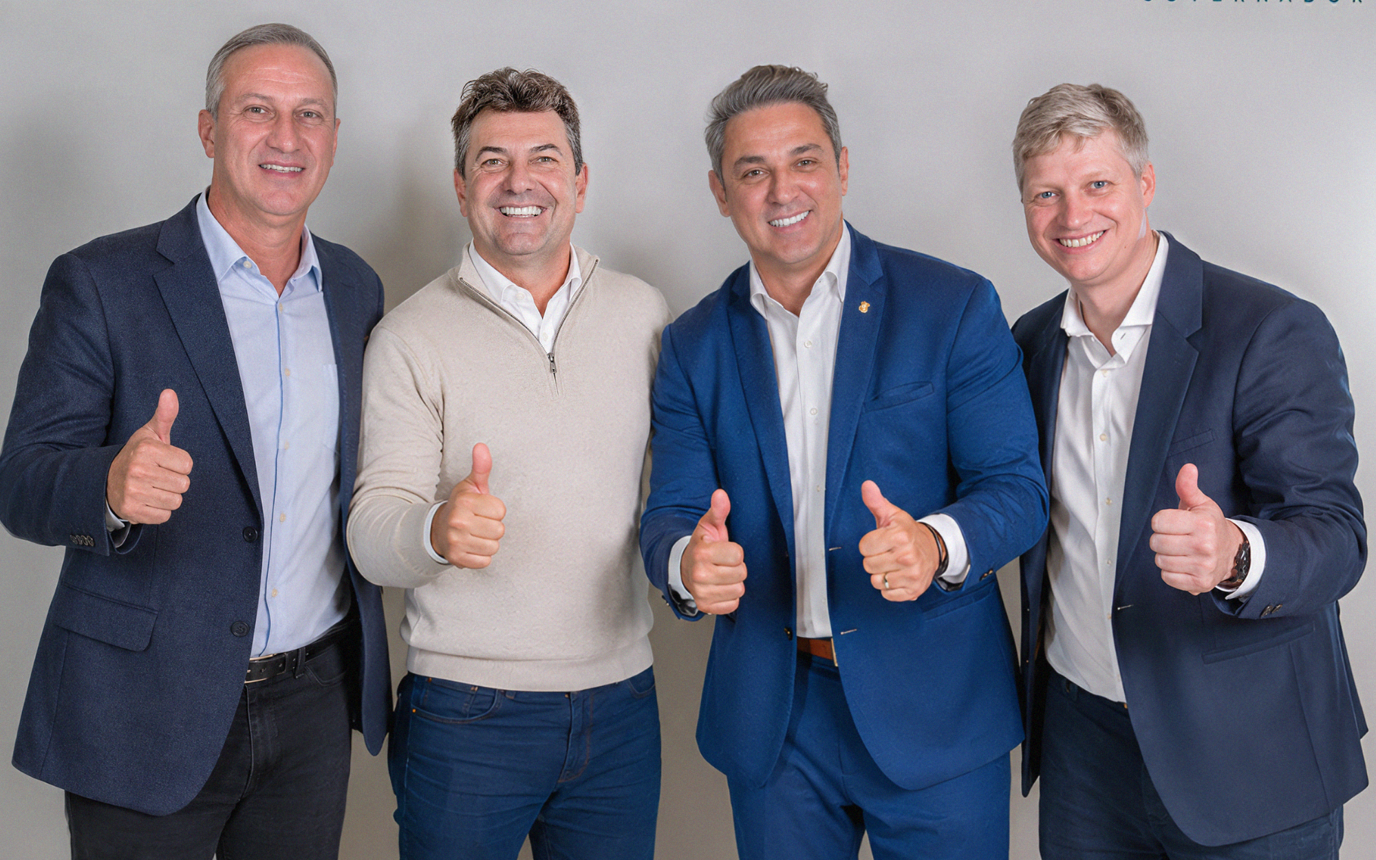 Edison Arnt com Ubiratan Sanderson, Giovani Cherini e lideranças do PL.