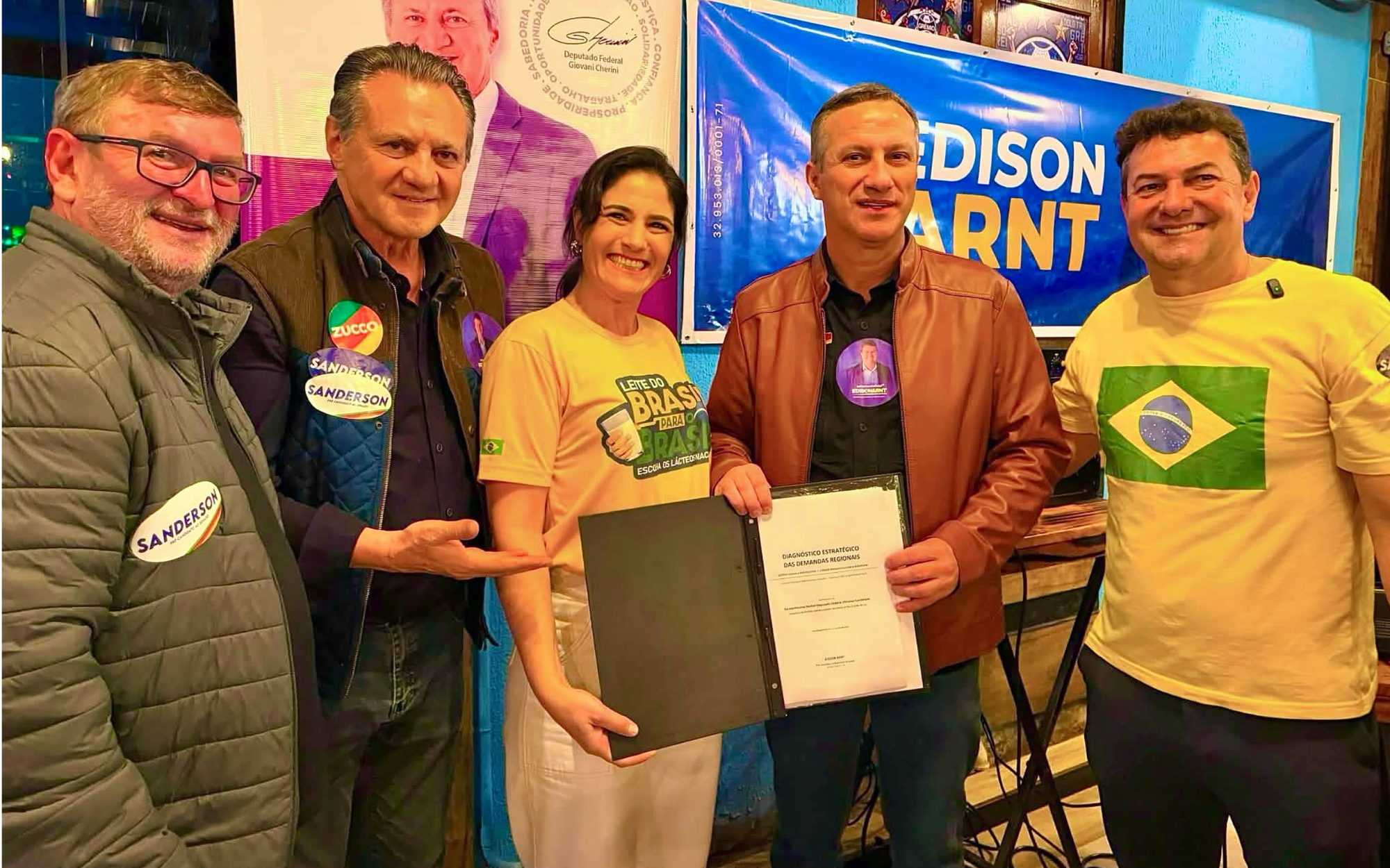 Edison Arnt em encontro com lideranças e deputados federais em Ijuí.